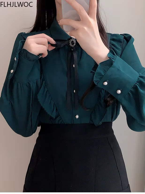 Haut vintage rétro semi-transparent pour femmes