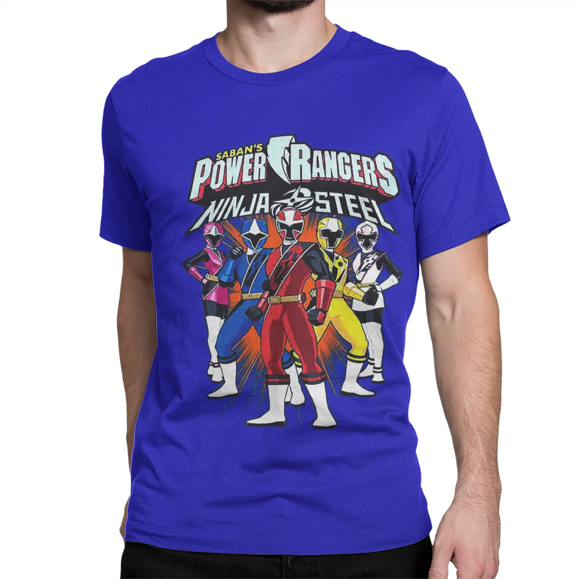 T-shirts Ninja Steel Power Rangers pour hommes et femmes