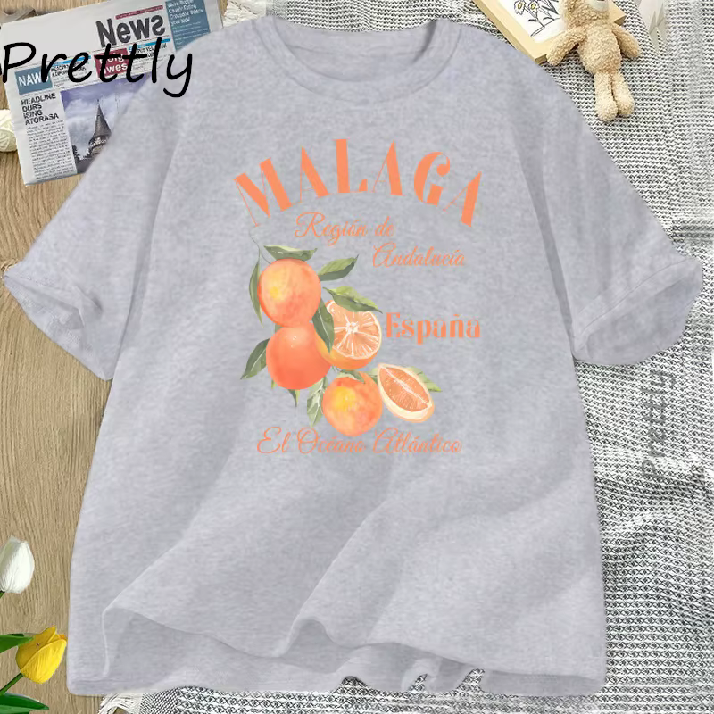 Espagne Malaga T-shirt Orange fruits