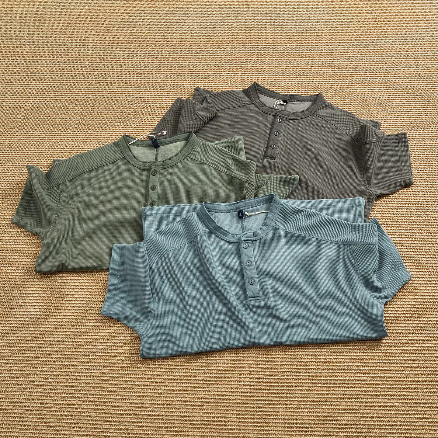 T-shirt Henley épais pour homme