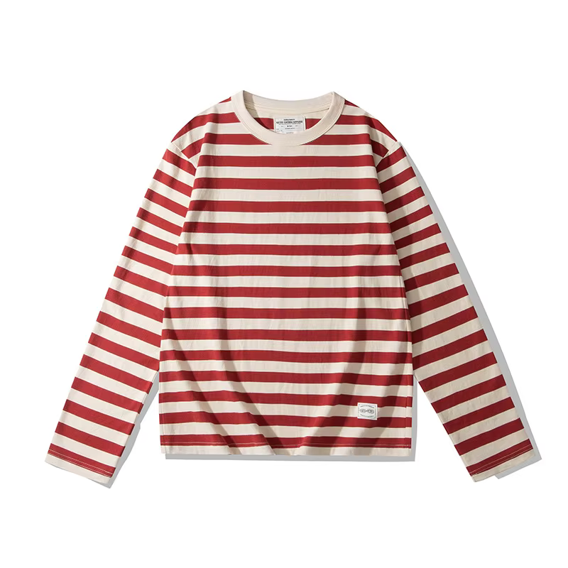T-shirt rayé de marin vintage pour hommes