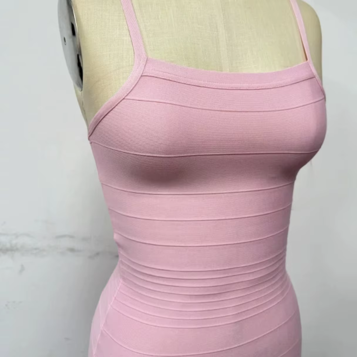 Robe moulante sexy sans manches pour femme, style bandeau côtelé, mini-robe pour soirée, cocktail, clubwear féminin