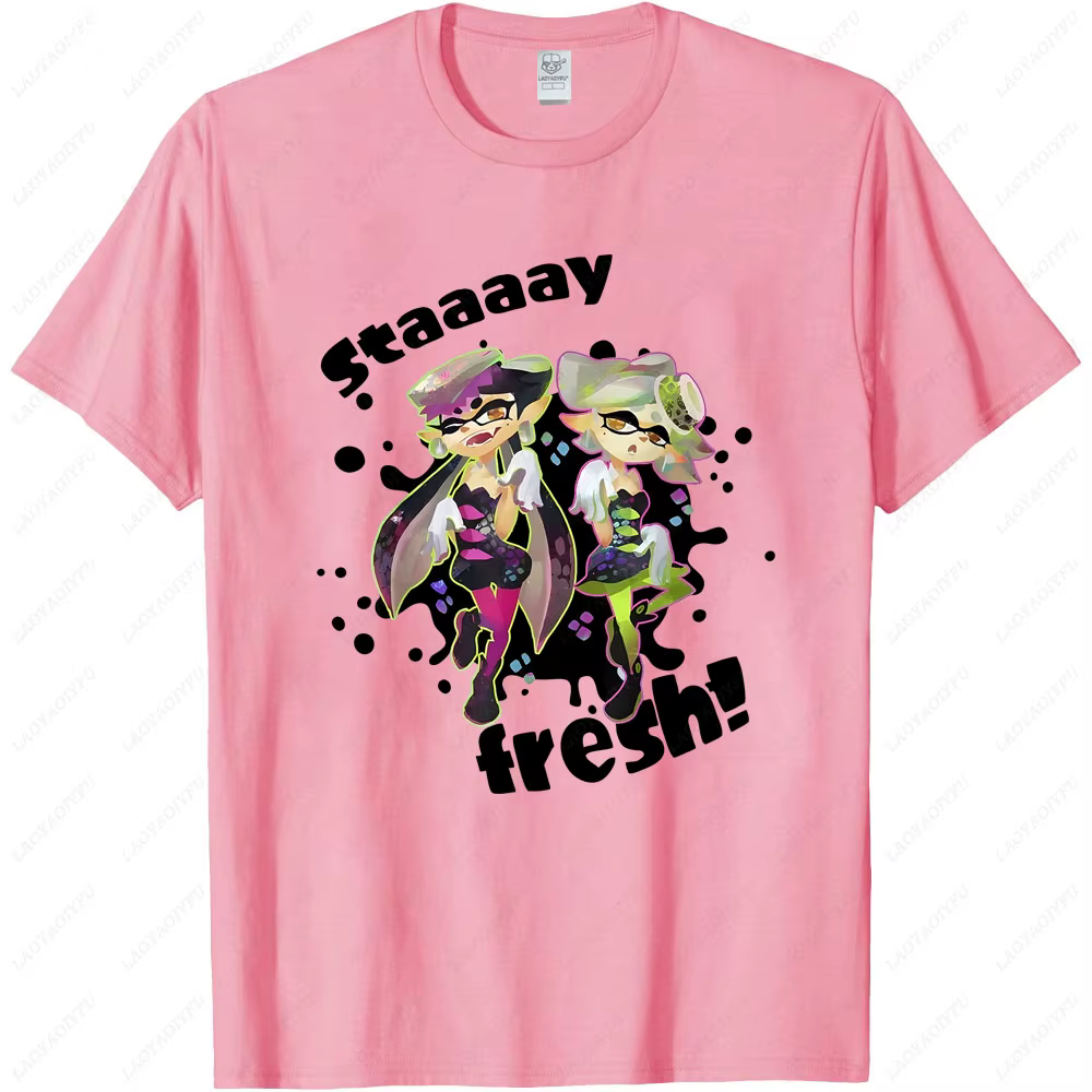 Splatoon Squid Sisters Stay Fresh T-shirt graphique été