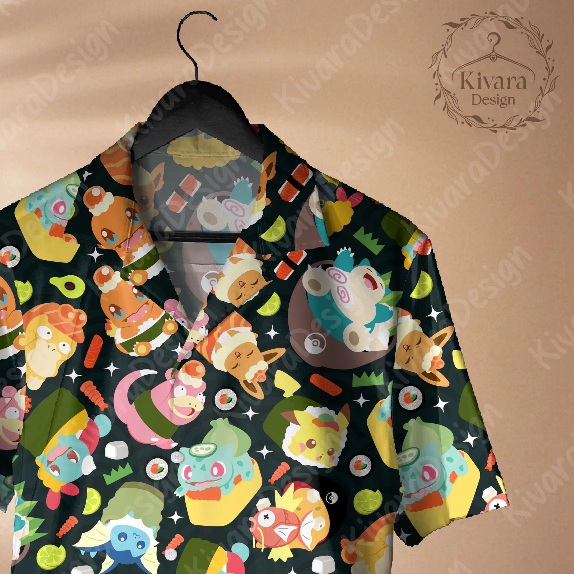 T-shirt à motif Manga Food, chemise hawaïenne, Pokémon, Anime, T-shirt graphique, pour hommes, vêtements de sport et de loisirs d'été, vêtements pour enfants, Y2k, pour femmes 
