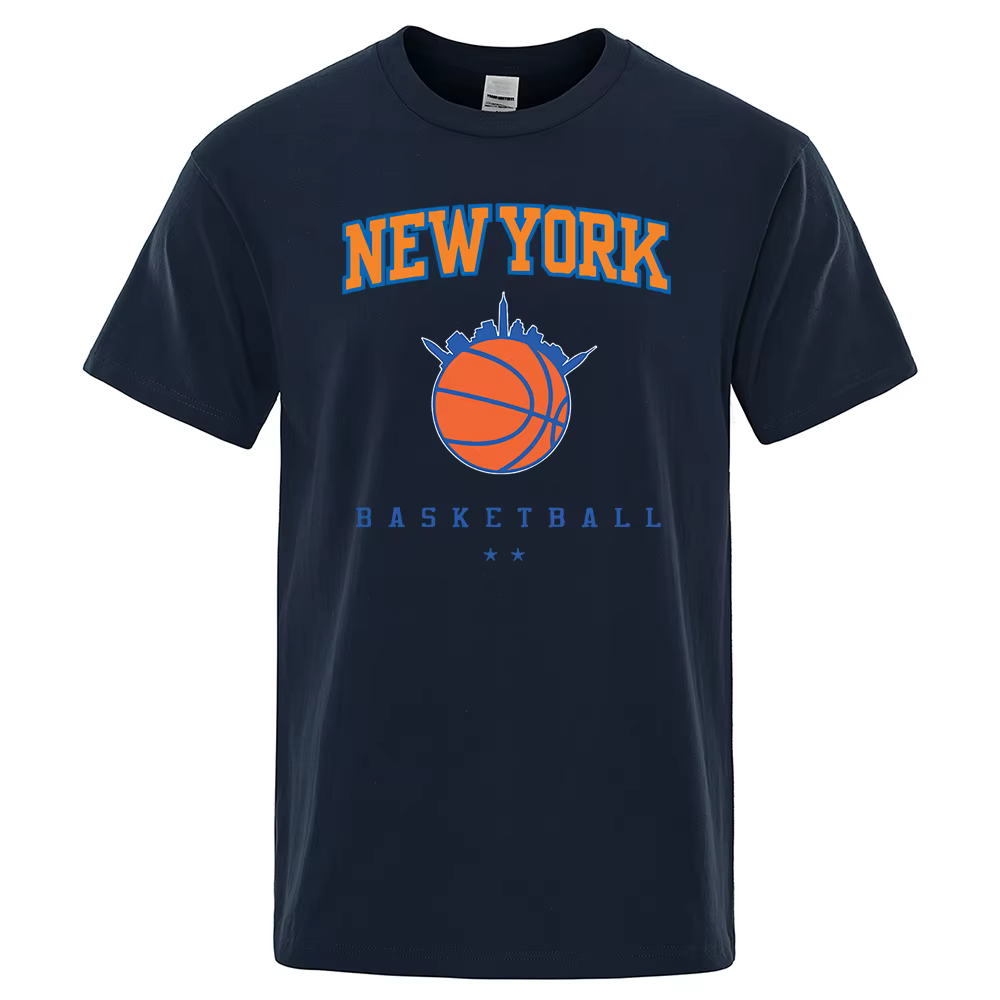 New York basket-ball personnalité rue hommes vêtements de haute qualité surdimensionné T-Shirts été respirant T-Shirt Hip Hop couverture en coton