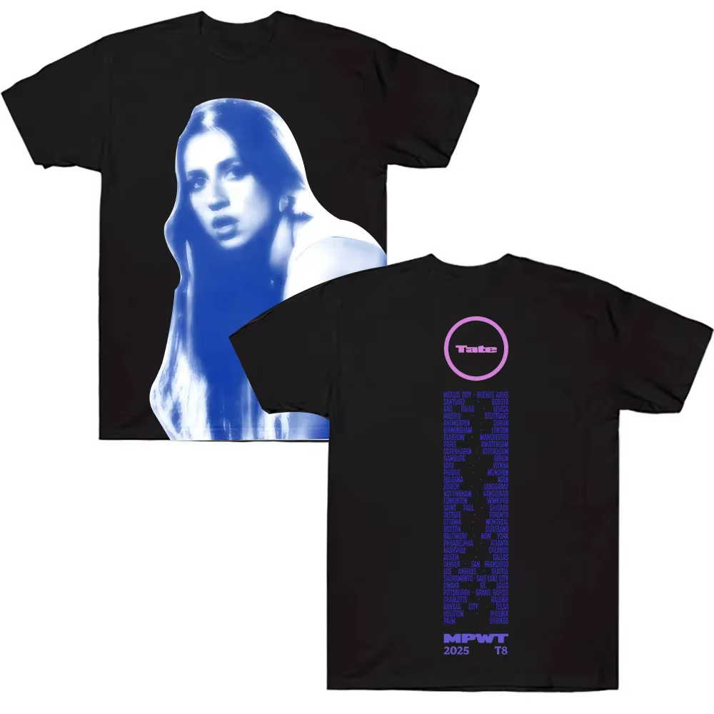 T-shirts graphiques Tate Mcrae Miss Possessive World Tour Photo Tee, streetwear surdimensionné, design tendance, esthétique, haut de gamme