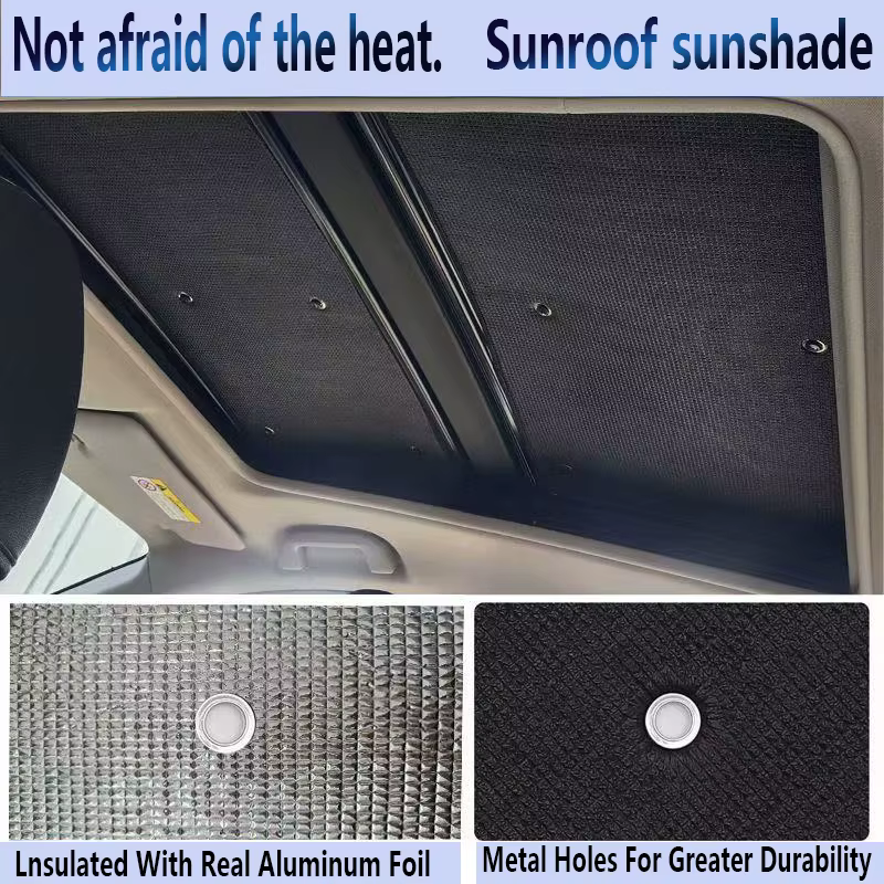 Visière de toit d'isolation de toit ouvrant pour VW Volkswagen Touareg 2018 ~ 2026 2025 CR, pare-soleil Anti-UV, fenêtre de protection thermique de toit panoramique de voiture