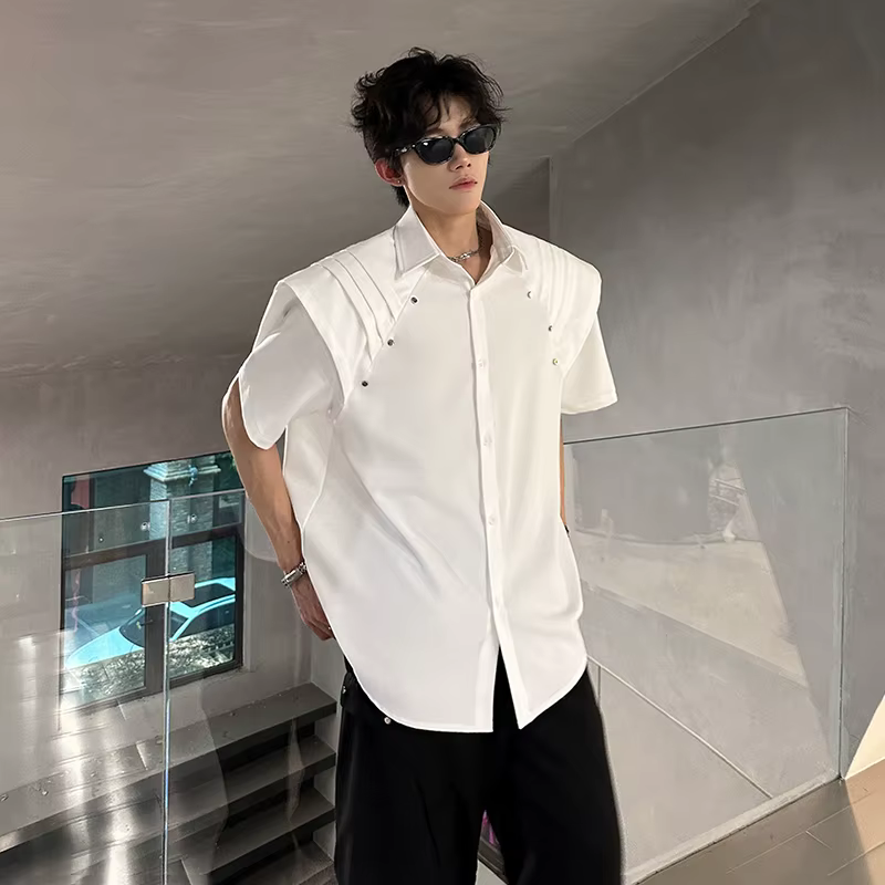 Chemise d'été à manches courtes pour hommes