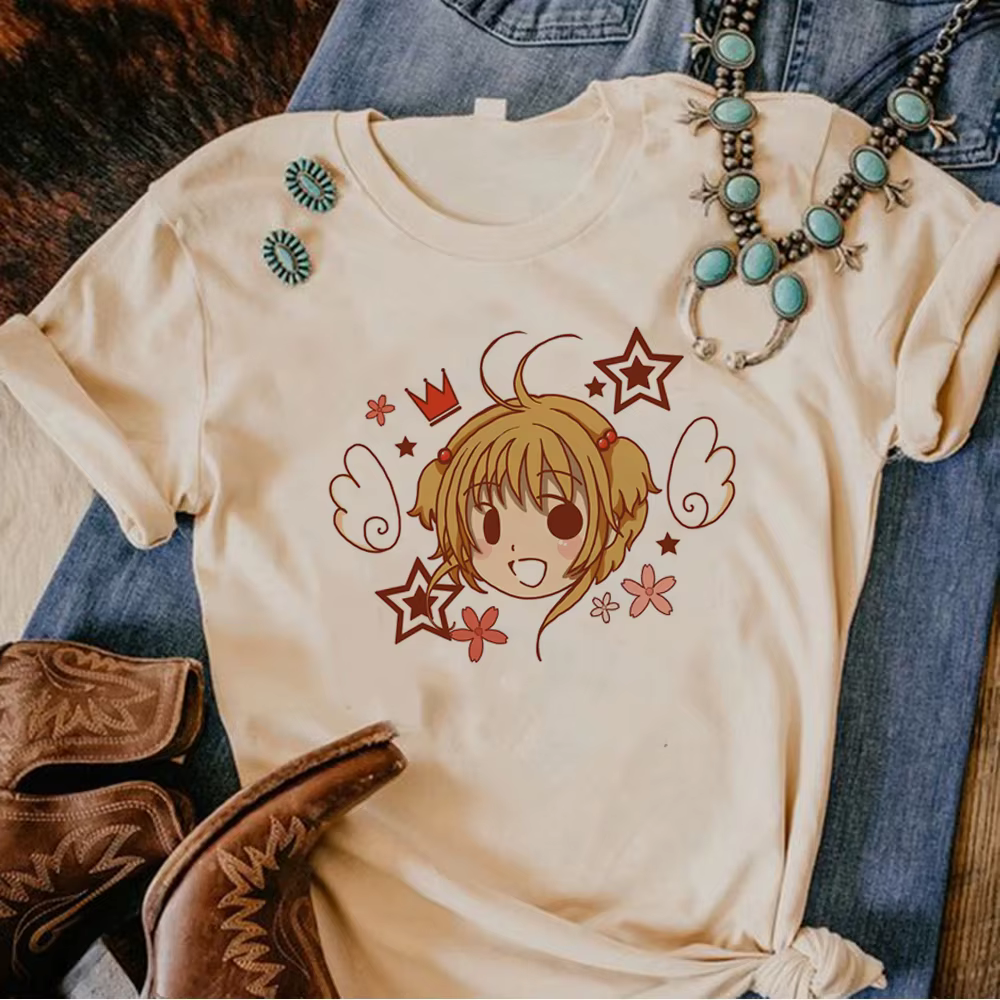 Cardcaptor Sakura t-shirts femmes t-shirt de créateur femme manga japonaise y2k vêtements