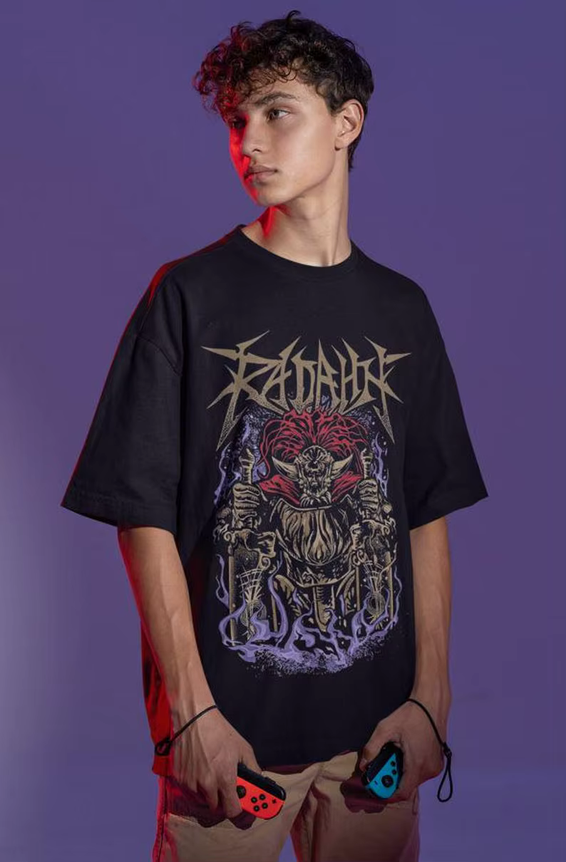 Tee-shirt graphique unisexe Elden Ring Radahn - Chemise démon du festival Soulsborne