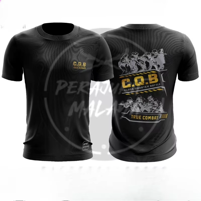T-shirt à manches courtes pour homme 100% coton noir