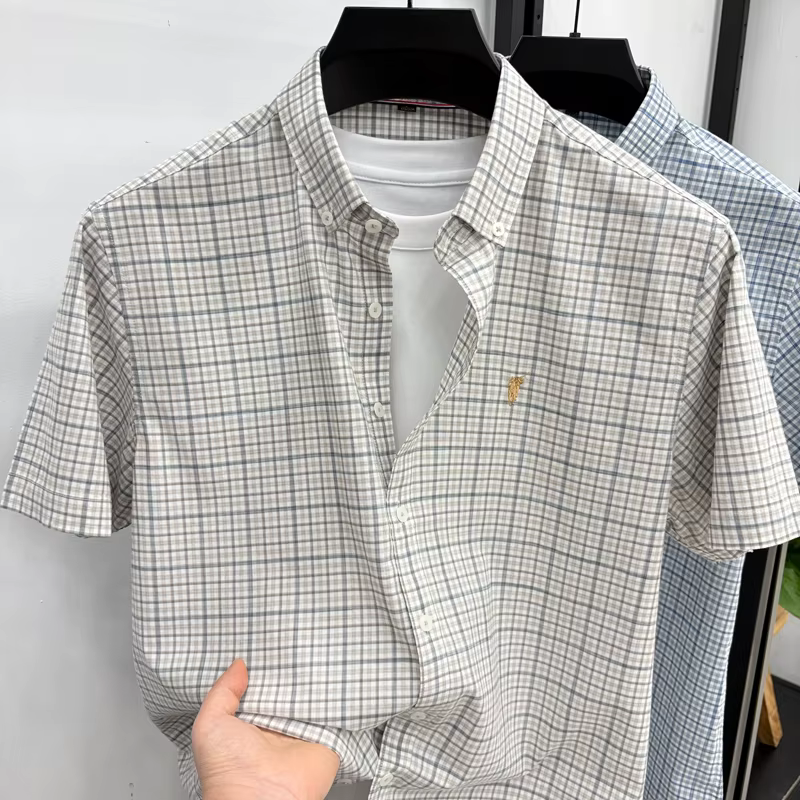 Chemise à manches courtes pour homme en été
