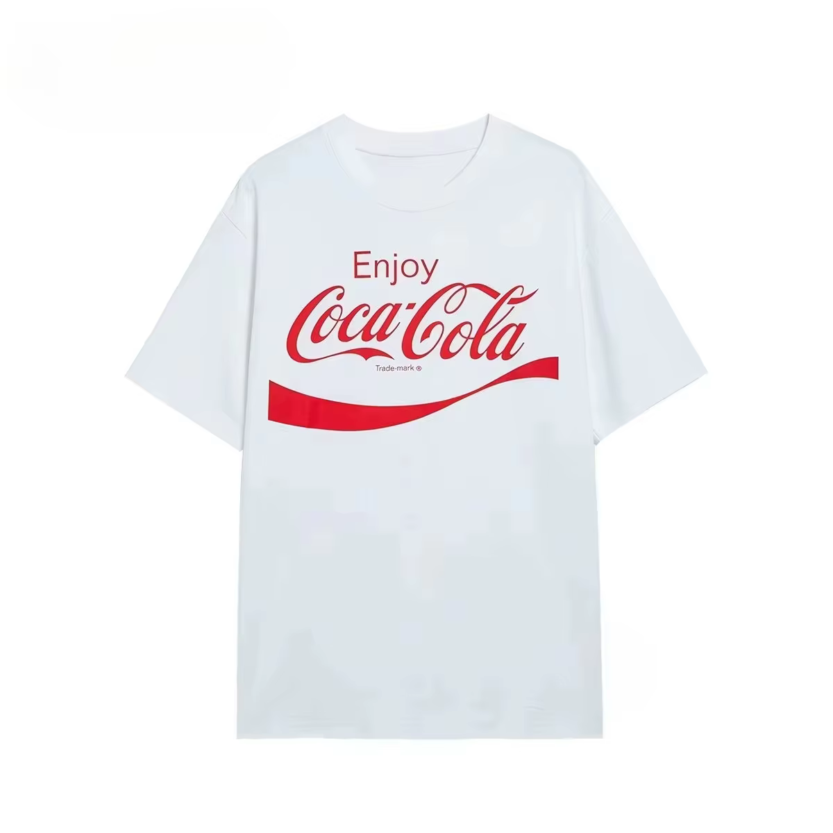 T-Shirt classique rétro avec Logo Cola, marque tendance, en coton, graphique, pour hommes et femmes, Streetwear d'été