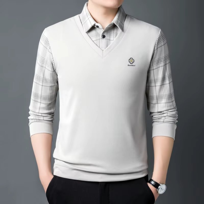 Polo à manches longues pour hommes