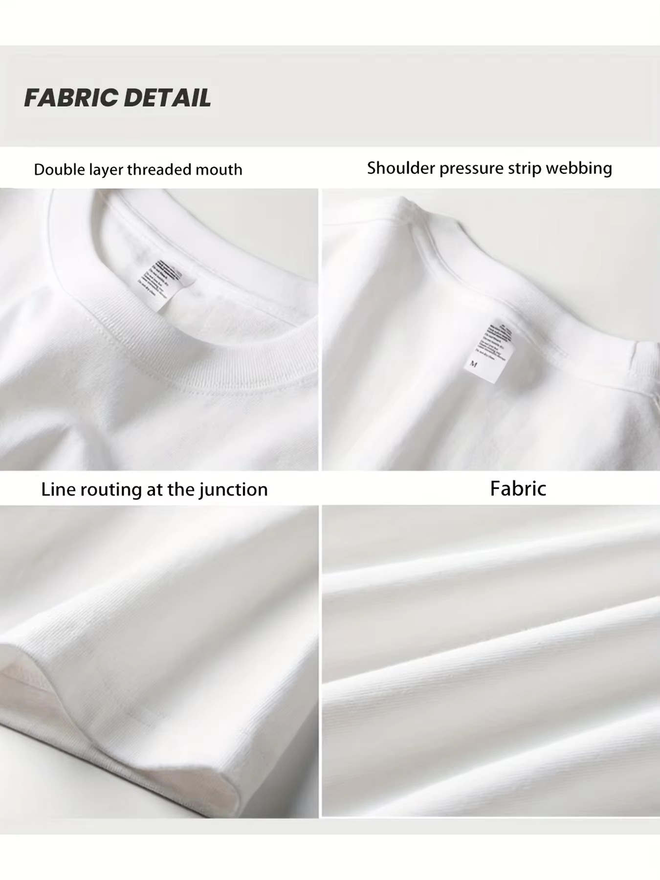 T-shirt à manches courtes et col rond pour hommes