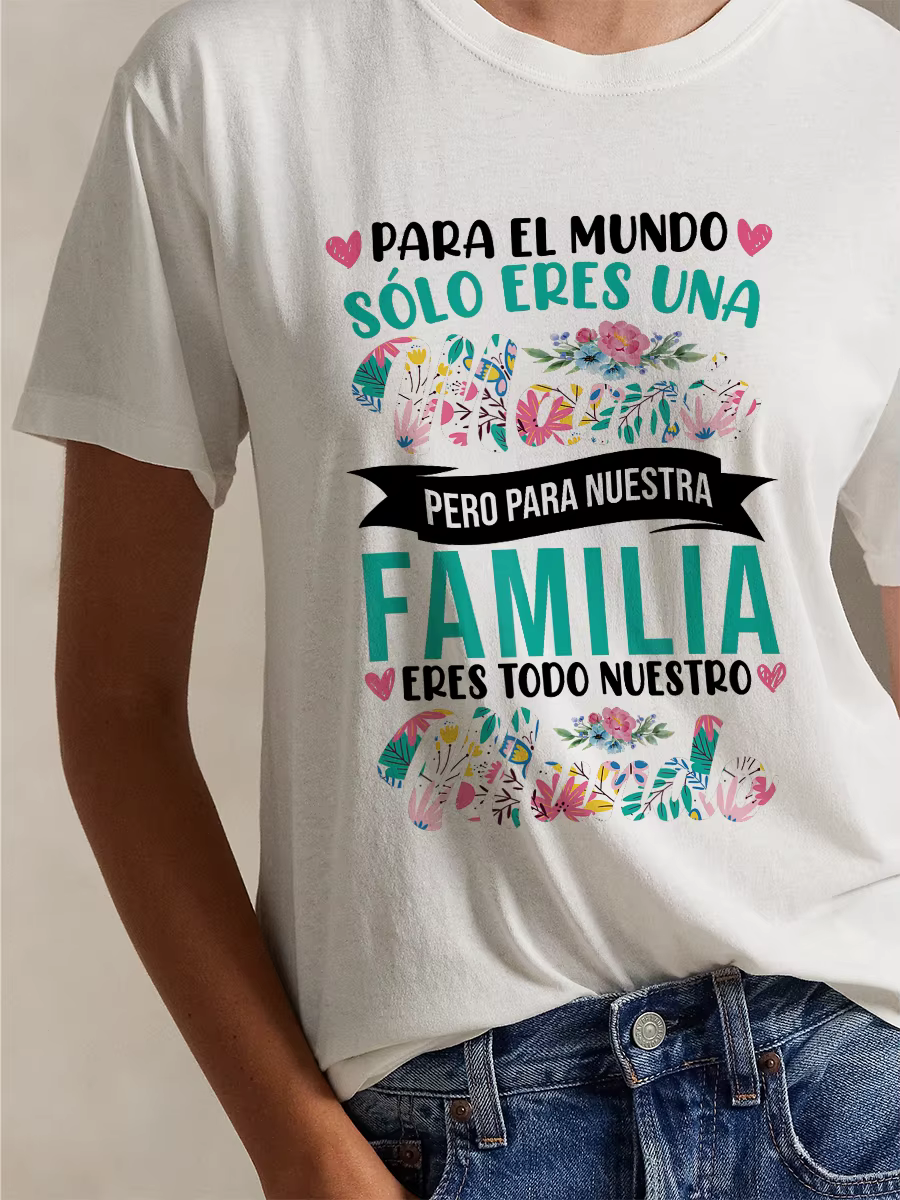 T-shirt graphique pour la fête des mères espagnole