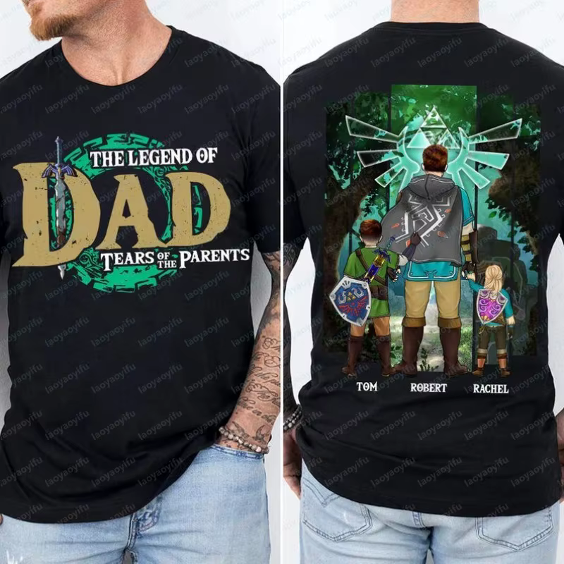 T-shirt personnalisé Legend of Dad Children of The Wild