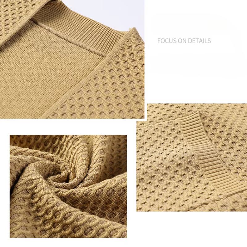 Cardigan à motif polo classique pour hommes