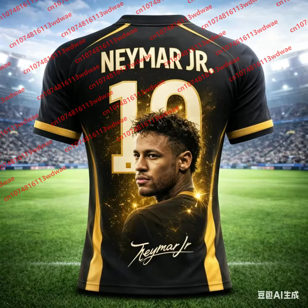 T-shirt de football Neymar respirant et à séchage rapide