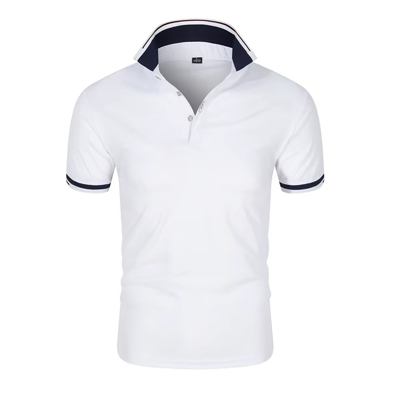 Nouveau Polo Homme 2026 Blanc Décontracté à Manches Courtes – Chemise de Golf de Haute Qualité pour l'Été – Vêtements