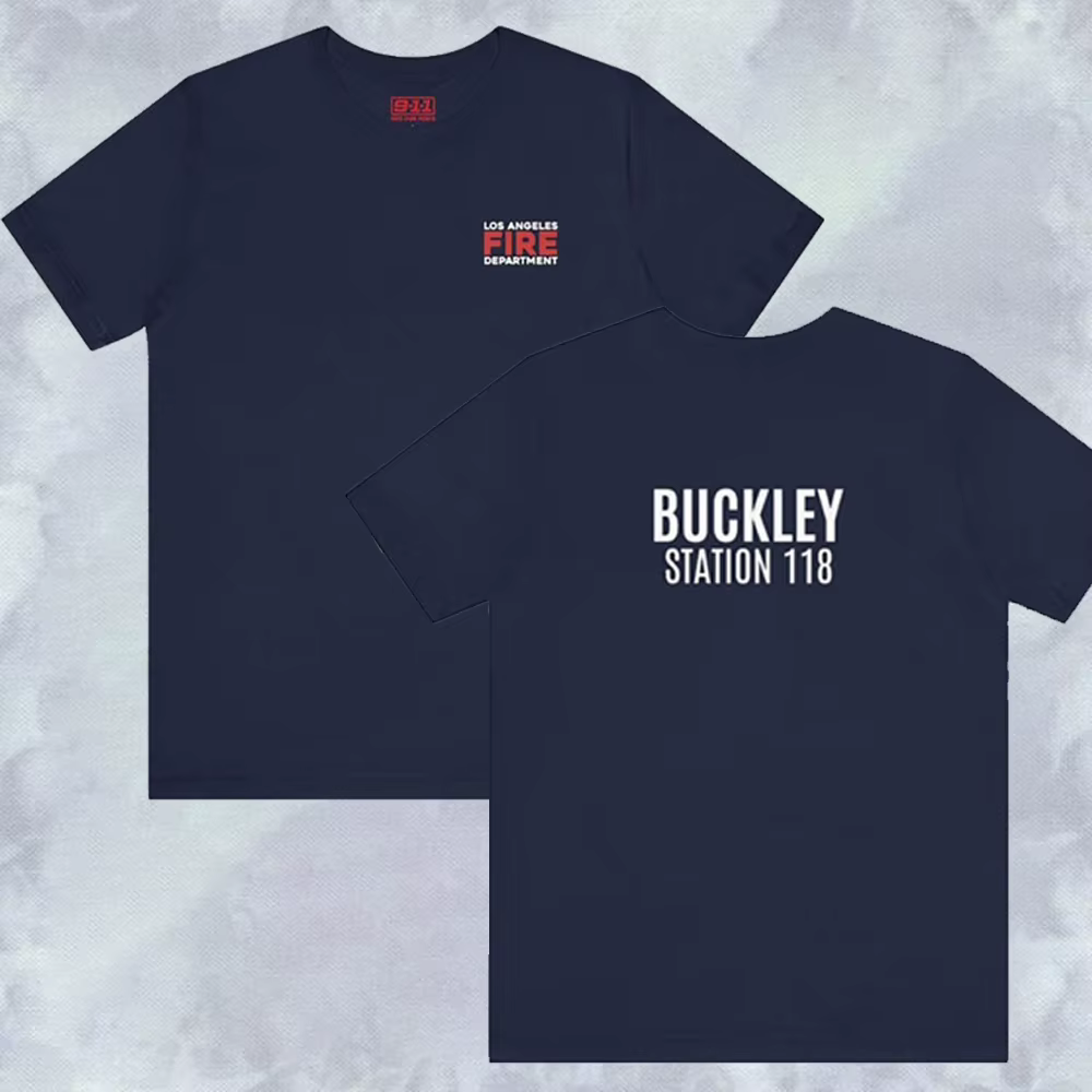 9-1-1 TV Show LAFD T-Shirt Evan Buckley Eddie Diaz Bobby Nash Hen Wilson Chimney Han Shirts Firefighter Tv