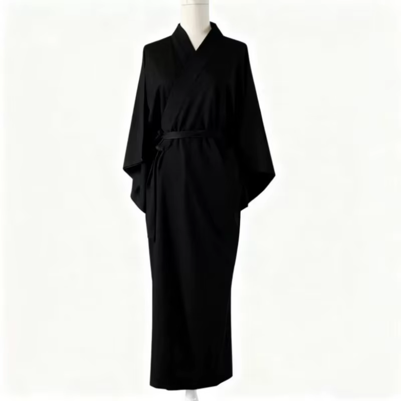 Kimono traditionnel japonais uni pour femme