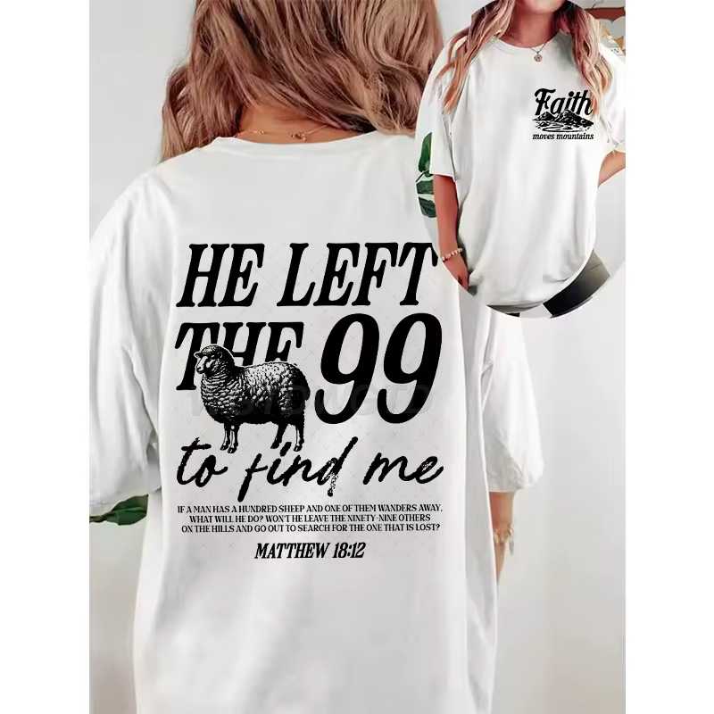 T-shirt à base de foi pour hommes et femmes