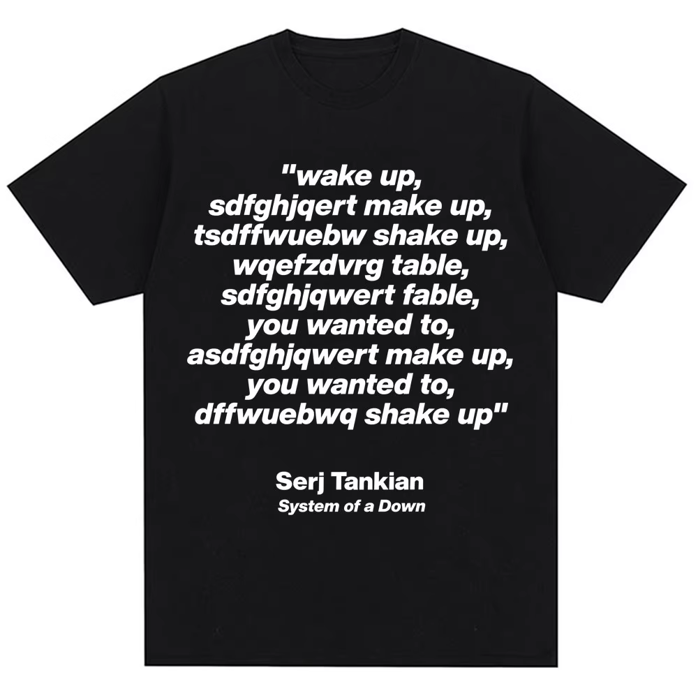 T-shirt graphique System of A Down Chop Suey pour hommes et femmes