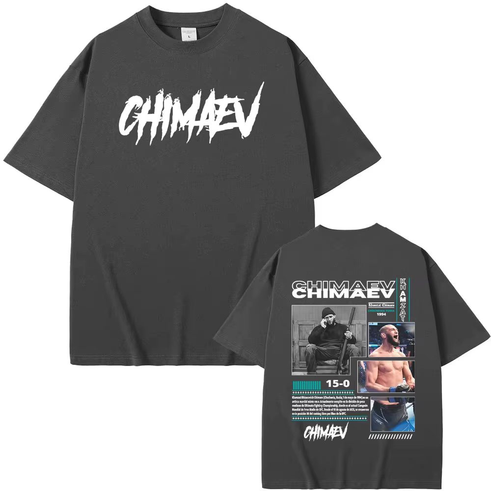 Khamzat Chimaev couverture graphique T-shirts hommes femmes mode d'été Hip Hop tendance