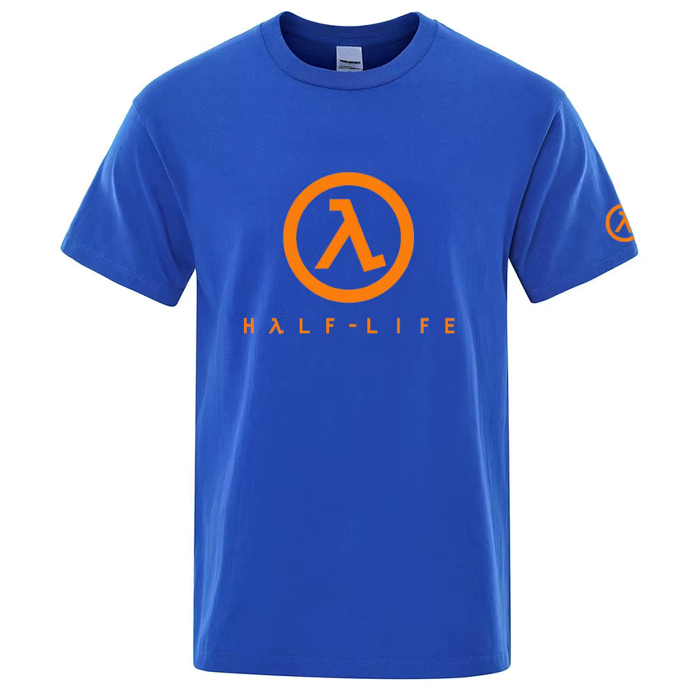 2025 Half Life Game 1998 été homme col rond haut décontracté mince coton à manches courtes nouveau T-shirt respirant à la mode