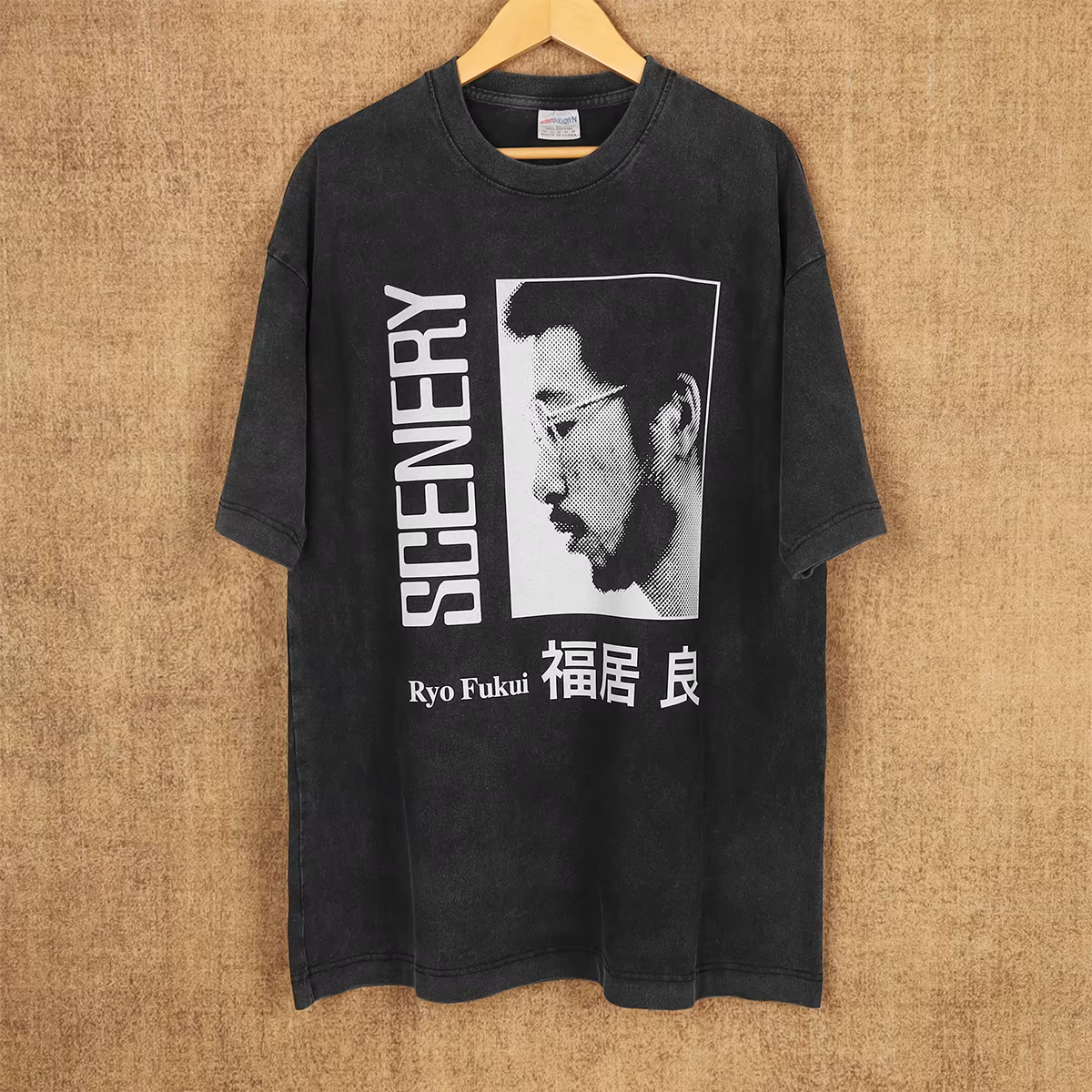 Ryo Fukui T-Shirt paysage japonais Bop Modal Jazz Mtume Usip Ensemble Weldon Irvine Shamek Farrah chemise à manches courtes pour hommes