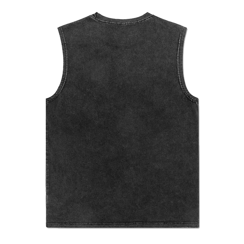 Débardeurs en coton délavé style vintage pour hommes et femmes – Idéaux pour la gym