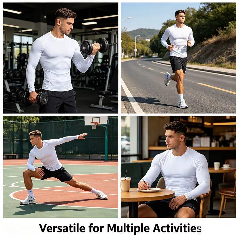 T-shirt de sport moulant pour homme à séchage rapide