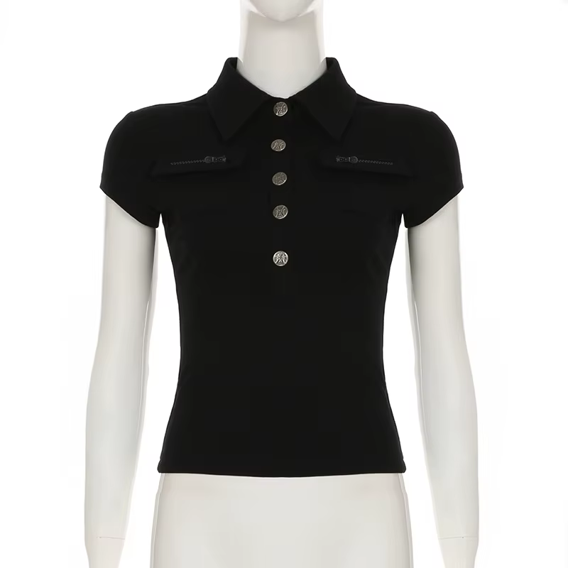 Femmes t-shirt noir gothique années 90 Vintage gilet esthétique sans manches haut Corset