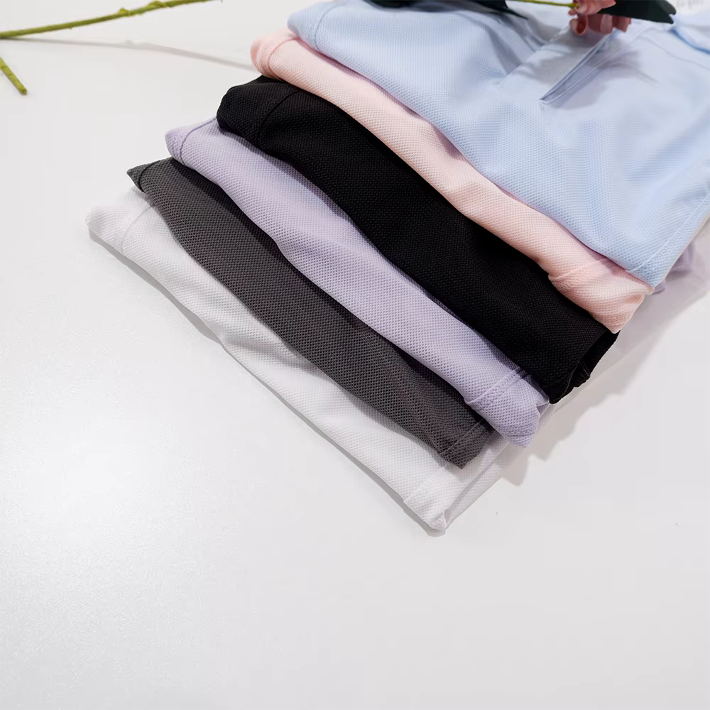 Nouveau Polo Femme Été Tennis Respirant Coupe Slim Séchage Rapide Col Sportif T-shirt Fitness Décontracté Manches Courtes