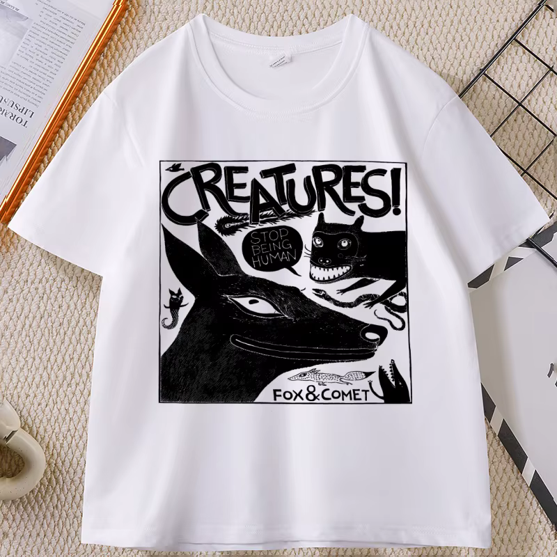 T-shirt imprimé d'animaux amusants pour hommes et femmes