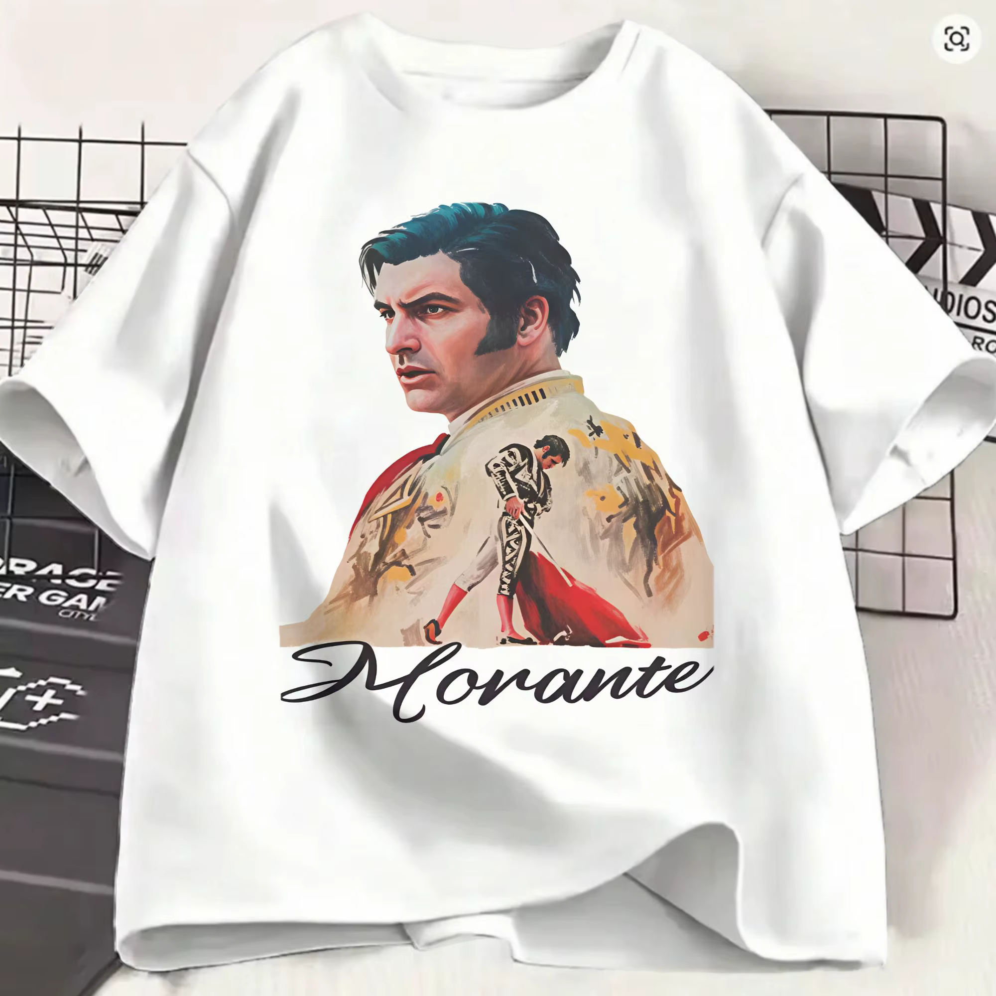 Morante De La Puebla T-shirt pour homme Matador Vintage Tees à manches courtes col rond