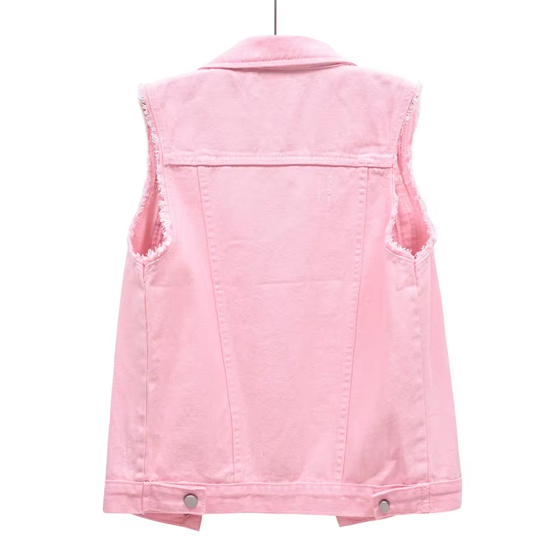 2026 été nouveau violet sans manches gilet veste femmes simple boutonnage revers gilets manteau mode haut décontracté