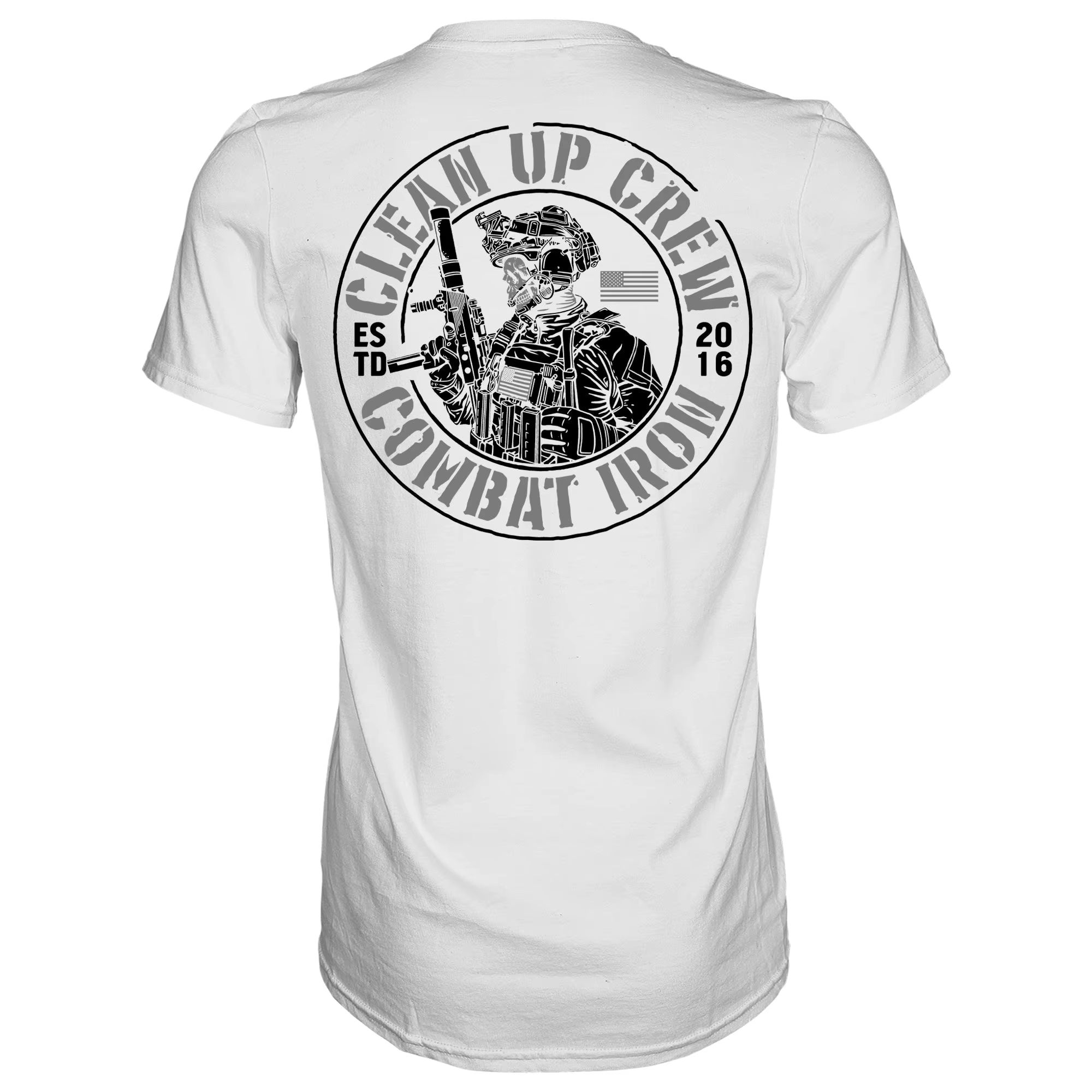 T-shirt pour homme Clean Up Crew Operator Skull