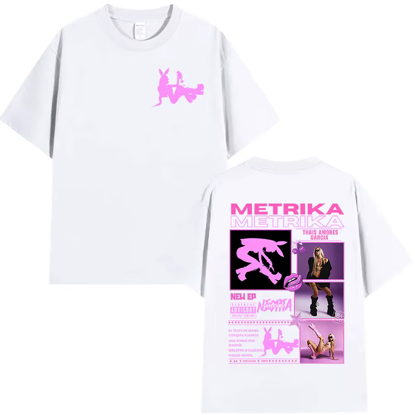 T-shirts graphiques Rapper METRIKA Album 2026 pour hommes et femmes
