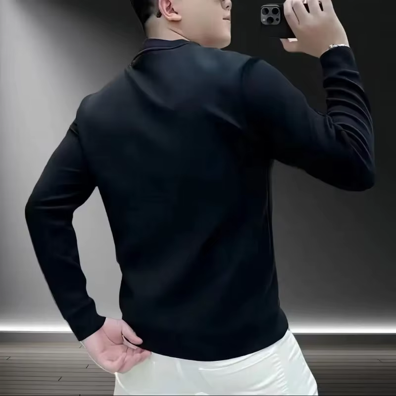 Sweat-shirt personnalisé à col rond pour hommes