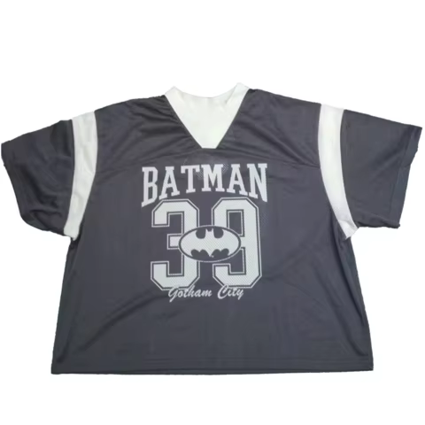 T-shirt style maillot de football américain DC Batman pour adultes et enfants