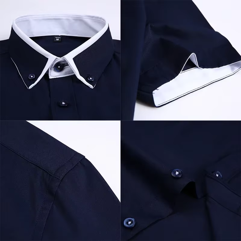TFETTER été affaires chemise hommes manches courtes boutonné