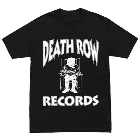 Death Row Records – T-shirt graphique Hip Hop Vintage pour hommes et femmes