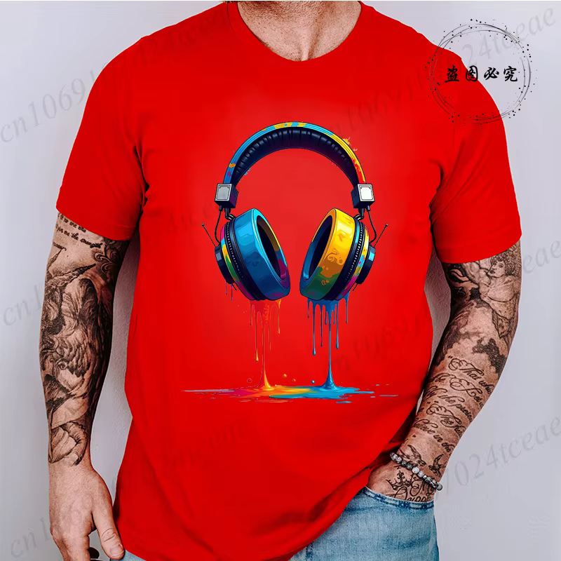 T-shirt décontracté à imprimé graphique pour hommes et femmes