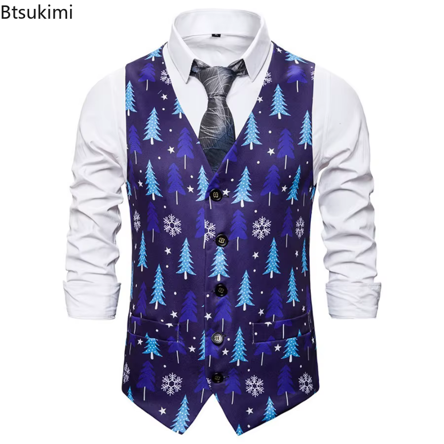 Gilet de costume imprimé en 3D pour hommes