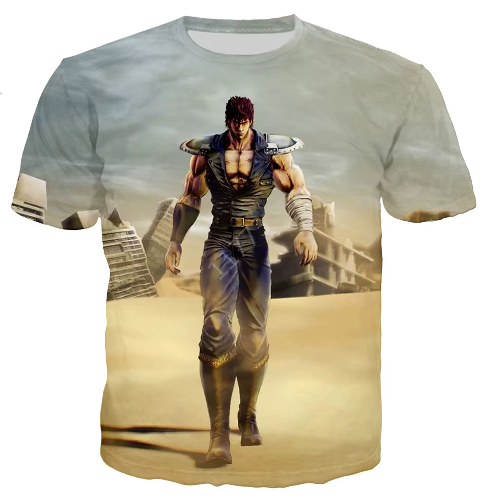 Poing de la étoile du nord Kenshiro hommes/femmes nouvelle mode Cool 3D imprimé T-shirts Style décontracté t-shirt haut livraison directe