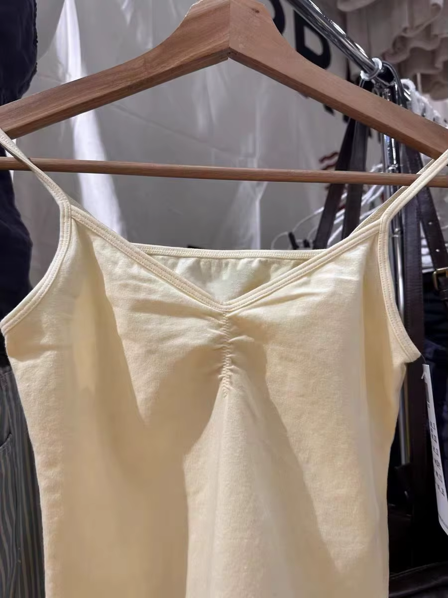Débardeur noir pliable jaune pour femmes