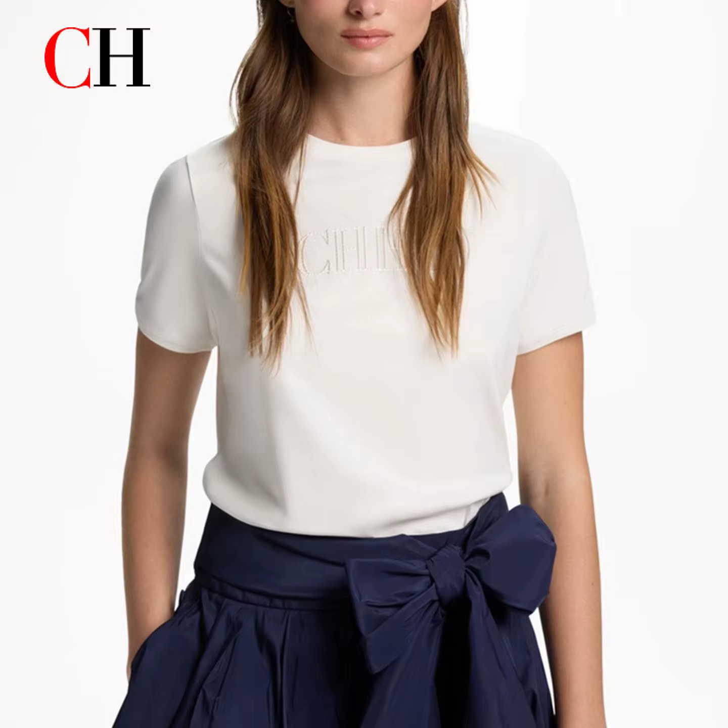 Vêtements pas chers - T-shirt en coton à manches courtes et col rond pour femme avec lettres - Style streetwear coréen décontracté - Haut esthétique