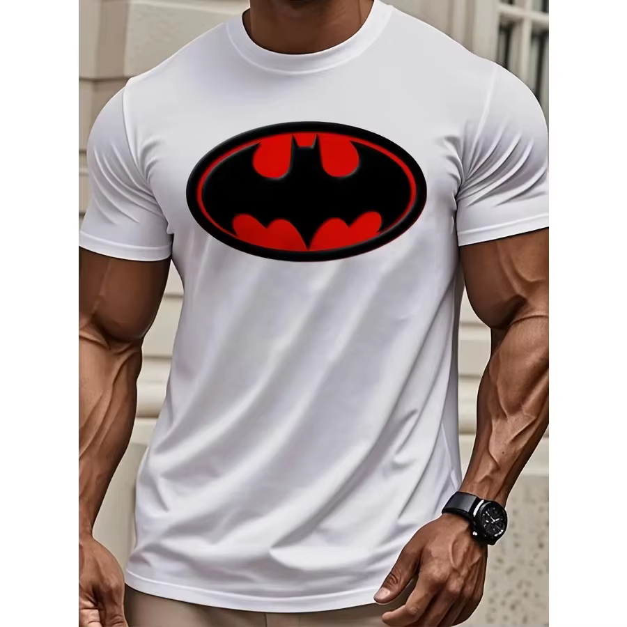 T-shirt à manches courtes et col rond pour hommes
